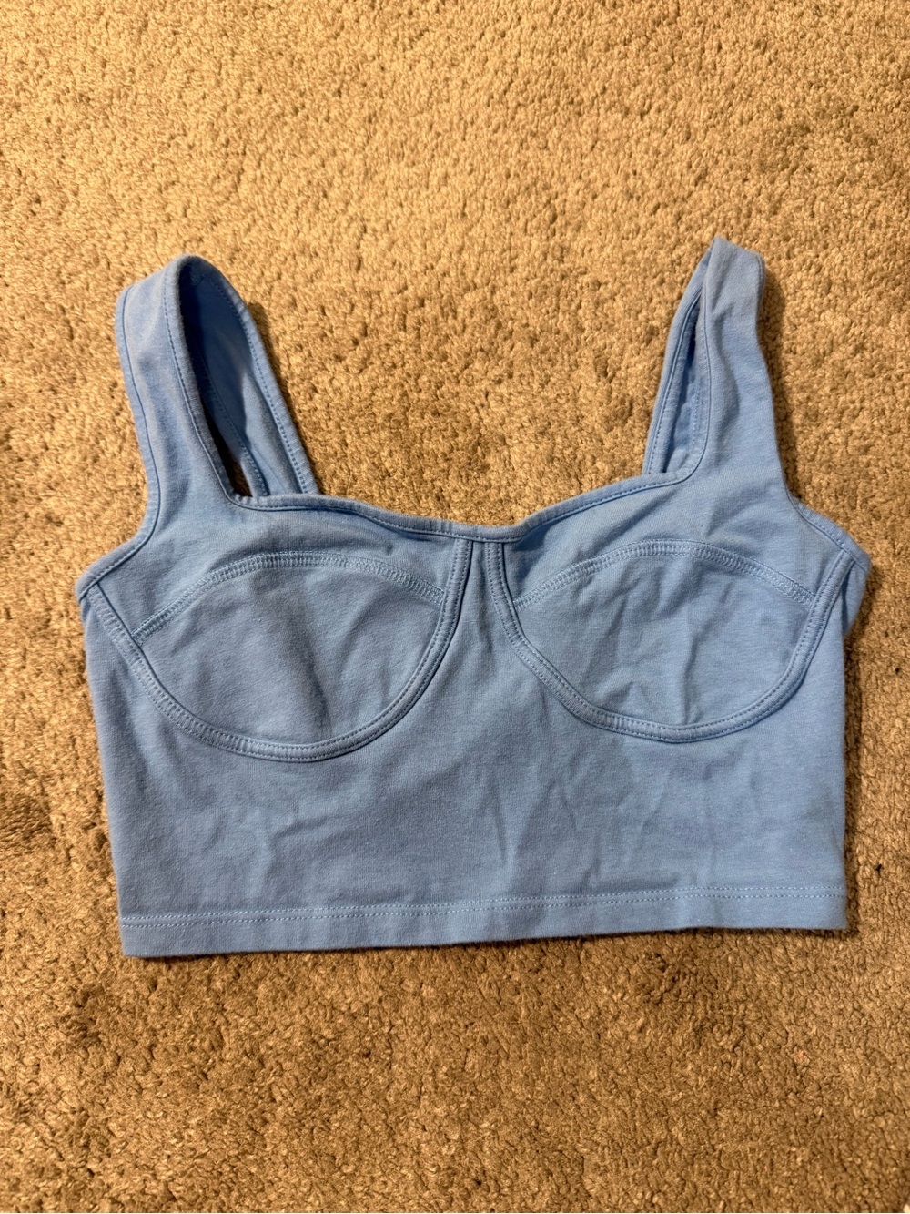 Wild Fable Light Blue Crop Bralette Tank